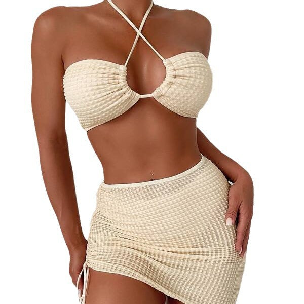 Damen Bandeau-Bikini mit sexy Wickelrock EB