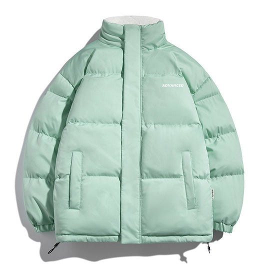 Damen vielseitige Pufferjacke mit hohem Kragen und weichem Fleecefutter EB