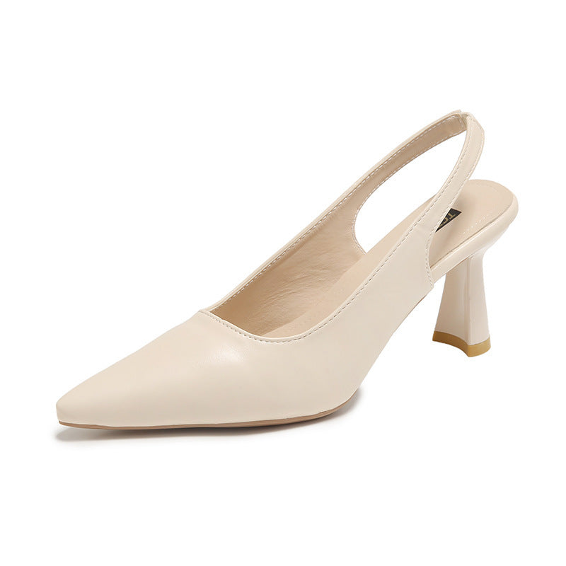 Damen Slingback-Pumps mit elegantem, geschwungenem Absatz und schmaler Zehenpartie EB