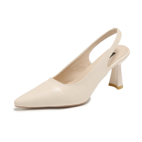 Damen Slingback-Pumps mit elegantem, geschwungenem Absatz und schmaler Zehenpartie EB