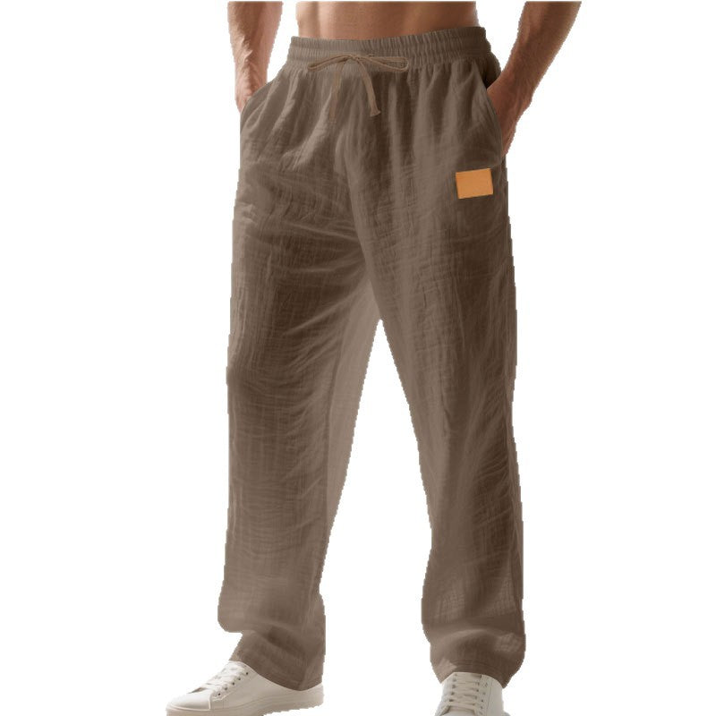 Herren Bequeme und luftige Sommerhose aus leichtem Leinenmaterial EB