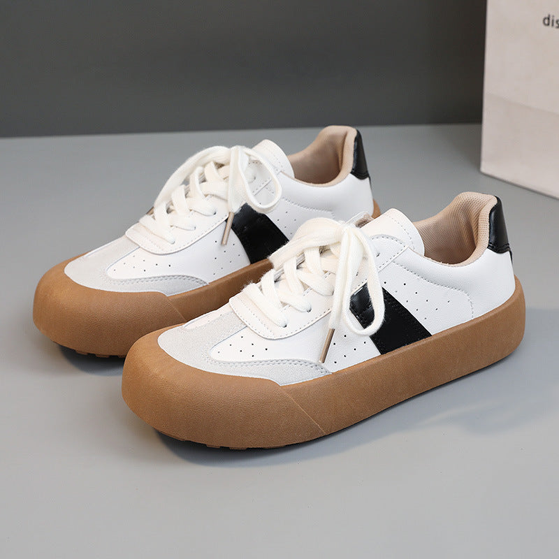 Damen Plattform Sneaker mit atmungsaktiver Oberfläche und rutschfester Sohle EB