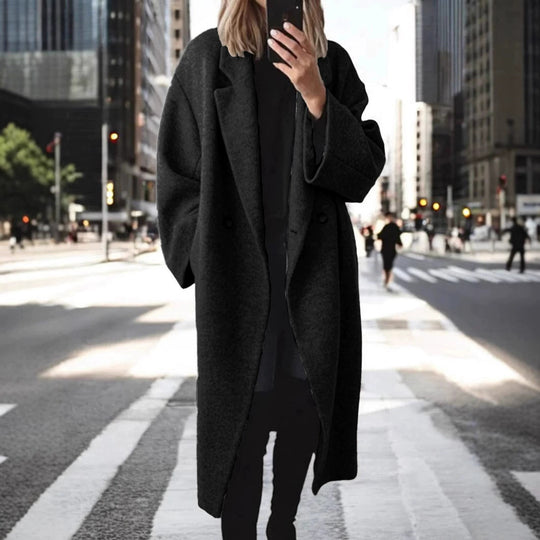 Damen oversized Wollmantel EB