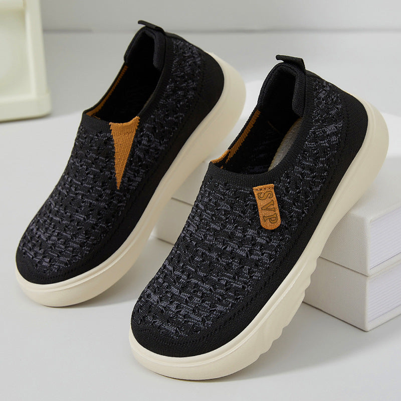 Damen Atmungsaktive Slip-On Freizeitschuhe mit rutschfester Sohle EB
