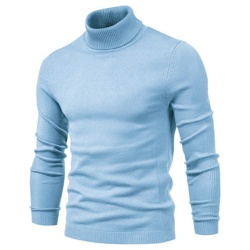 Herren Grober Rollkragenpullover aus wärmendem Material mit strukturierter Oberfläche EB