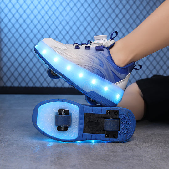 Damen Leuchtende Sport-Sneaker mit bequemer Passform und atmungsaktivem Obermaterial EB