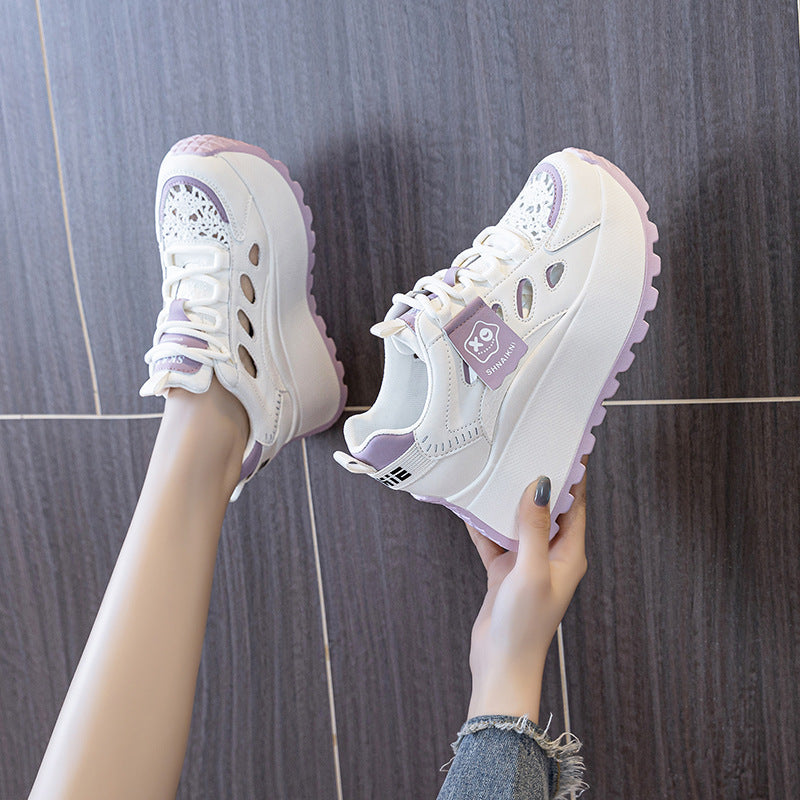 Damen Chunky Sneakers mit atmungsaktiver Mesh-Oberfläche und innovativer Dämpfung EB