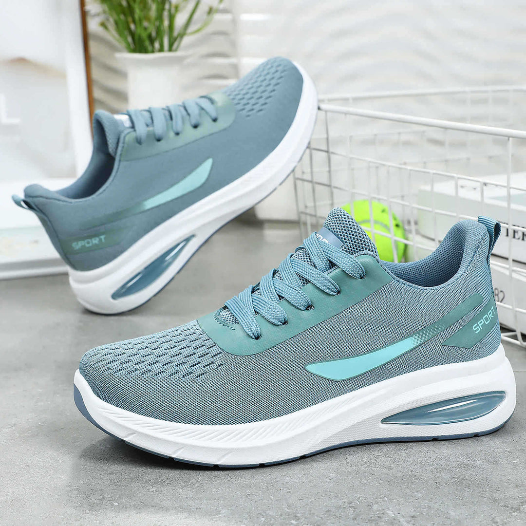 Damen Sportliche Sneakers mit luftdurchlässigem Obermaterial und dämpfender Sohle EB
