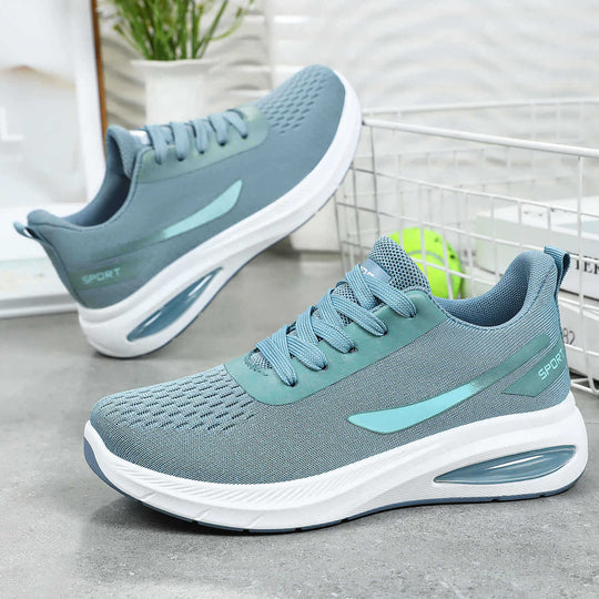 Damen Sportliche Sneakers mit luftdurchlässigem Obermaterial und dämpfender Sohle EB