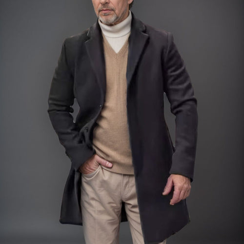 Herren Eleganter Langmantel mit zeitloser Silhouette EB
