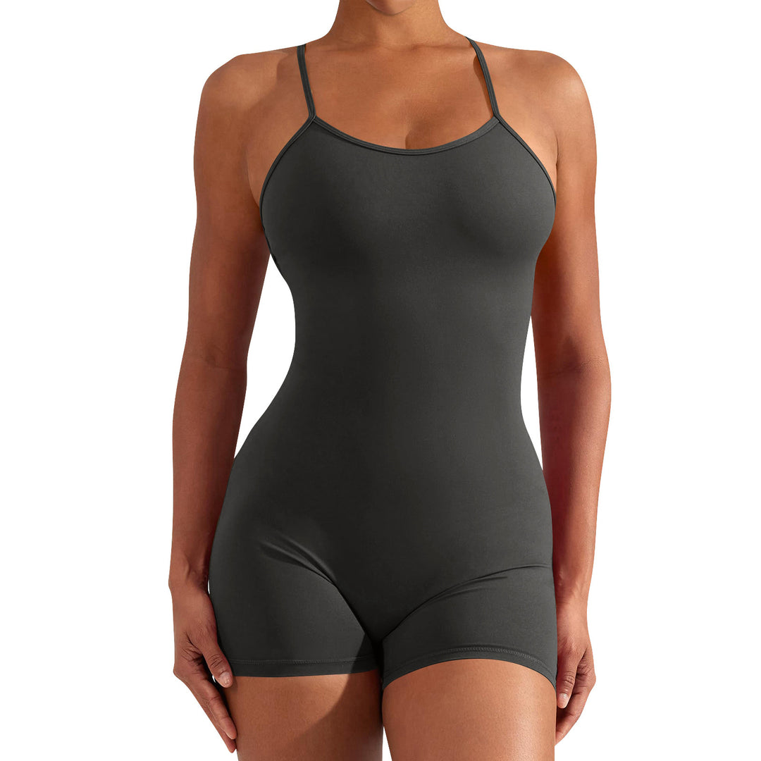 Damen Sportlicher Einteiler für Fitness und Schwimmen EB