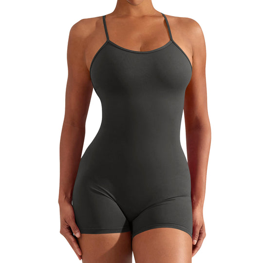 Damen Sportlicher Einteiler für Fitness und Schwimmen EB