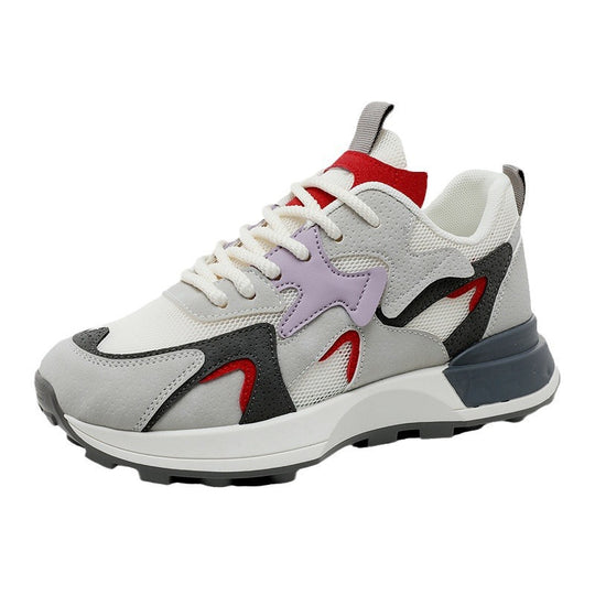 Damen Sportliche Lauf-Sneaker mit stoßdämpfender Sohle und modischem Design EB