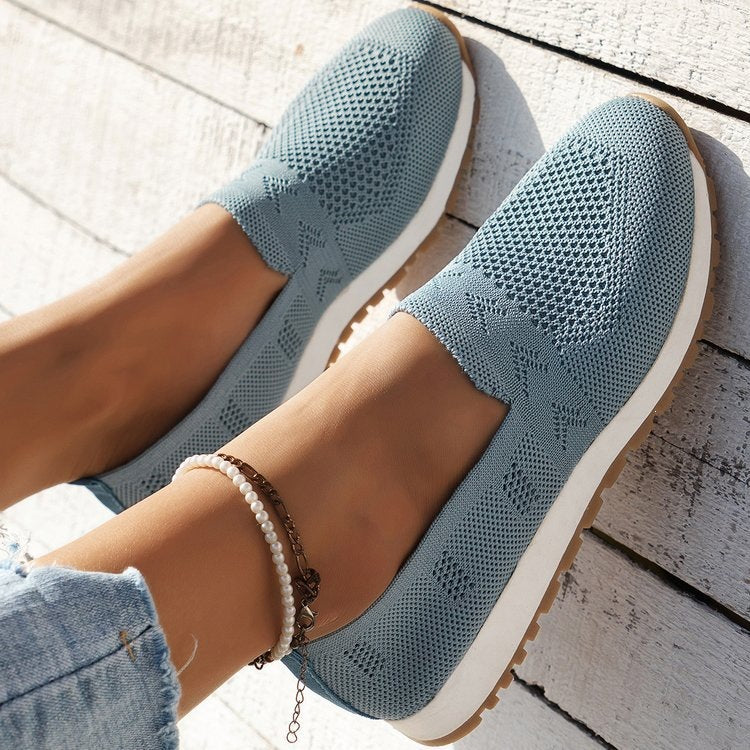 Damen Atmungsaktive Freizeitschuhe mit elastischem Obermaterial EB