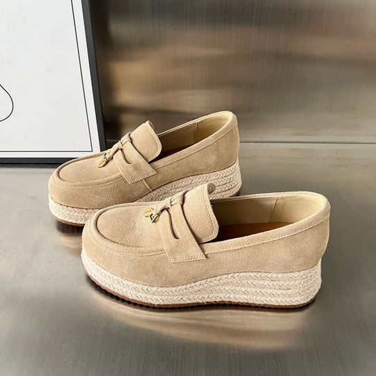 Damen Espadrilles mit modischer Plateausohle von EB