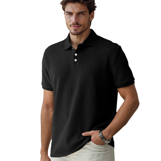 Herren modisches Poloshirt mit strukturiertem Design und hochwertigem Baumwollmix EB