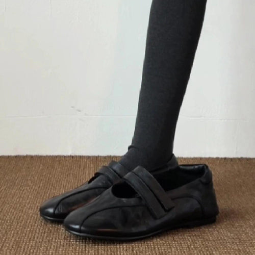 Damen elegante Mokassins mit modischen Riemchen EB