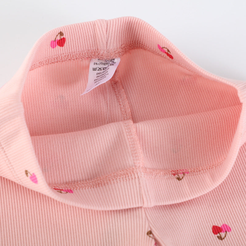 Mädchen Schlagleggings mit floralen Akzenten EB