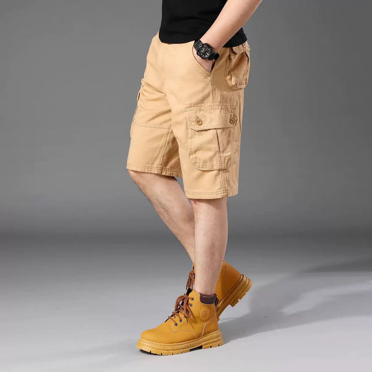 Herren Cargo-Shorts mit einer Vielzahl von praktischen Taschen und verstellbarem Bund EB