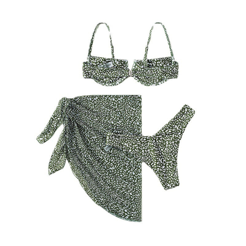 Damen Bikini Set mit umhüllendem Rock EB