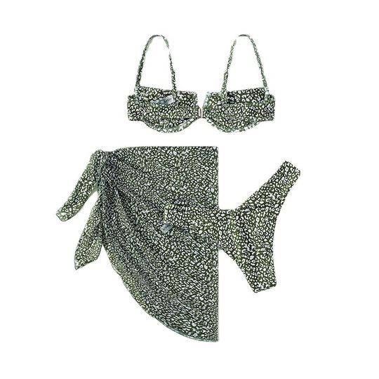 Damen Bikini Set mit umhüllendem Rock EB