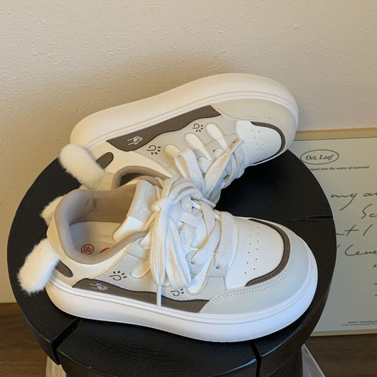 Damen Schnürsneaker mit verspielten Tiermotiven und komfortabler Dämpfung EB