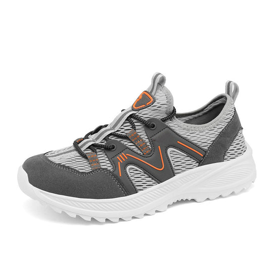 Damen Sportliche Leichtgewicht Sneakers mit atmungsaktiver Oberflächenstruktur EB