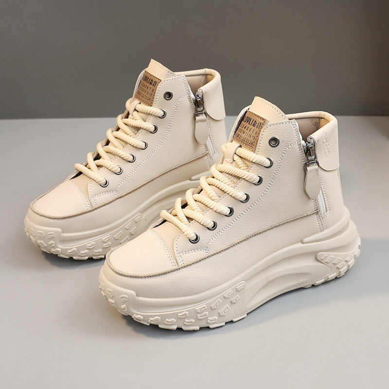 EB | Lässige Plateau Knöchelhohe Sneaker