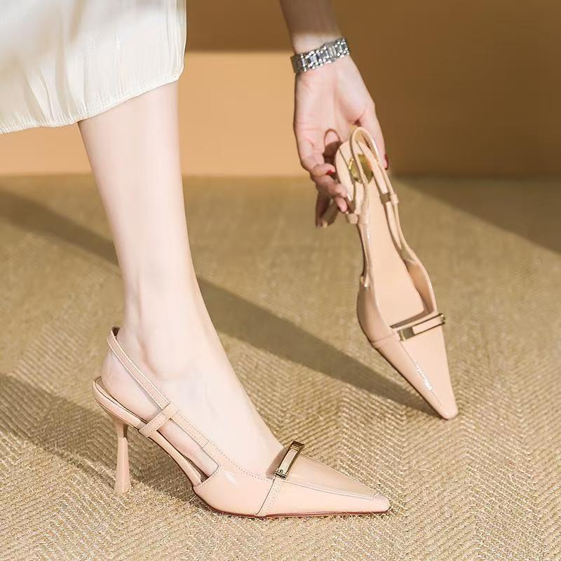Damen Slingback High Heel Pumps mit eleganten Verzierungen EB