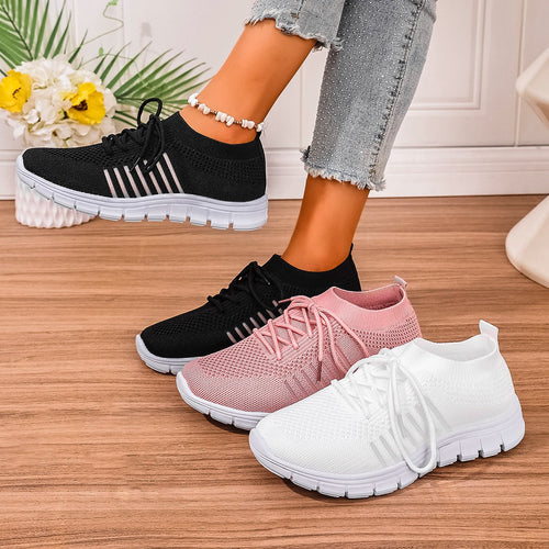 Damen Sportliche Komfort-Sneaker mit atmungsaktivem Obermaterial EB