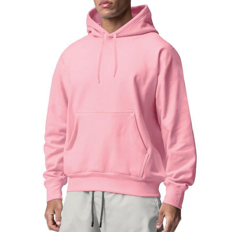 Herren nan Premium-Kapuzenpullover mit Kängurutasche, innen angerautem Fleece, verstärkter Nackennaht und geripptem Saum EB