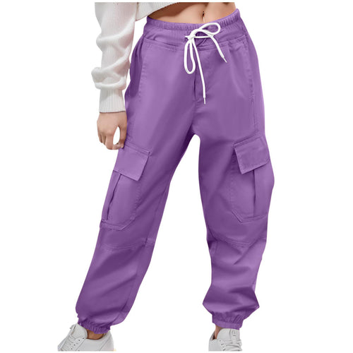 Damen Cargo-Hose mit elastischem Bund und praktischen Seitentaschen EB