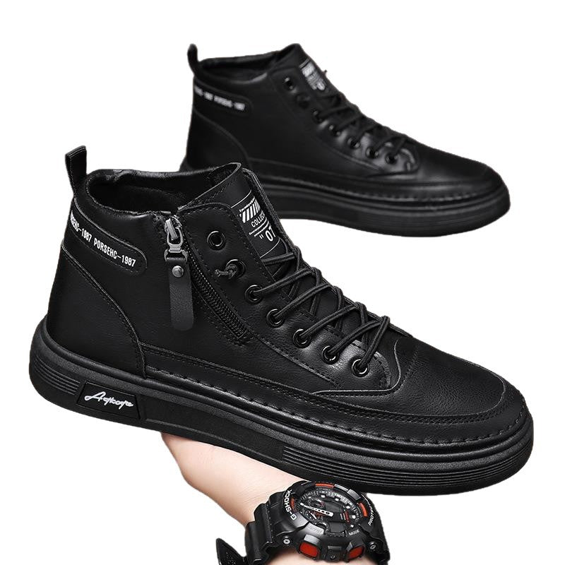 Herren Hochwertige Leder Sneakers EB