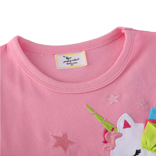 Mädchen Tüllkleid mit Einhornapplikation EB