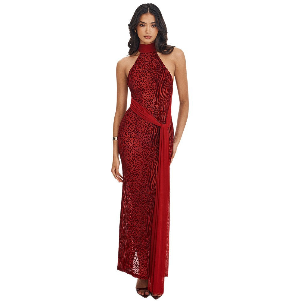 Damen Elegantes Maxikleid mit raffiniertem Schnitt und dezentem Glanz EB