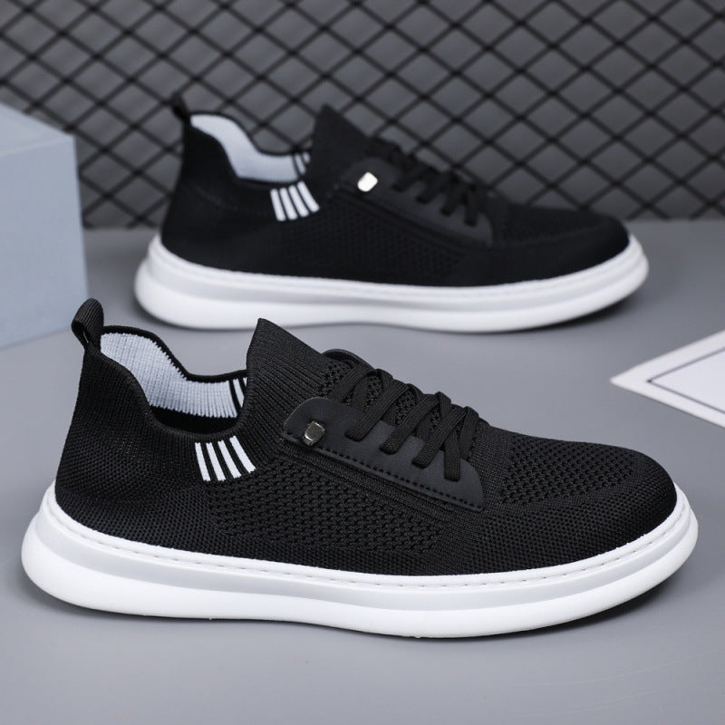 Herren Sneakers mit atmungsaktiver Strickoberfläche und rutschfester Sohle EB