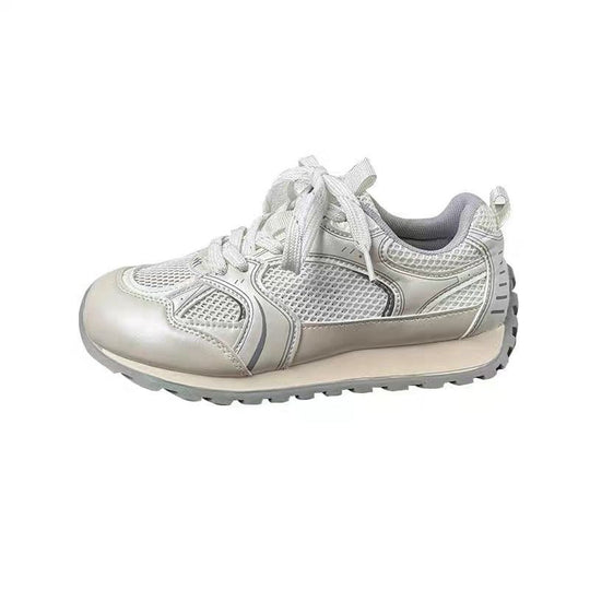 Damen Atmungsaktive Freizeitsneakers mit rutschfester Sohle und elegantem Design EB