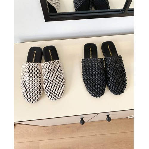 Damen Mules mit modernem Netzdesign und bequemer Innensohle EB