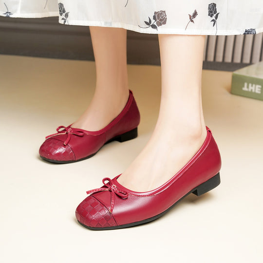 Damen Ballerinas mit modischem Rüschendetail und atmungsaktivem Innenfutter EB