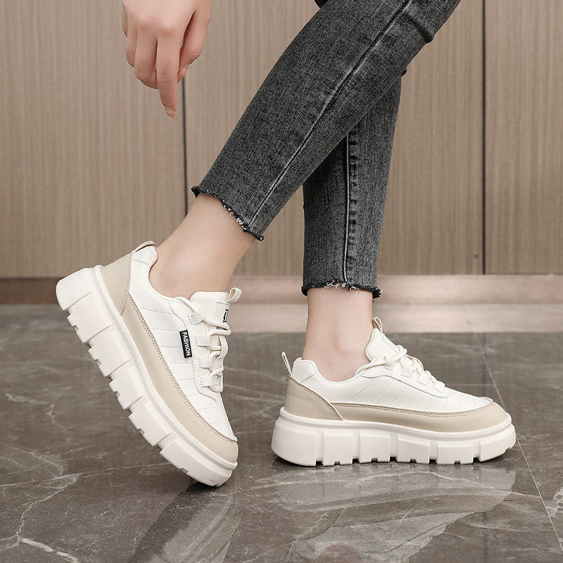 Damen Sportliche Plateau Sneaker EB