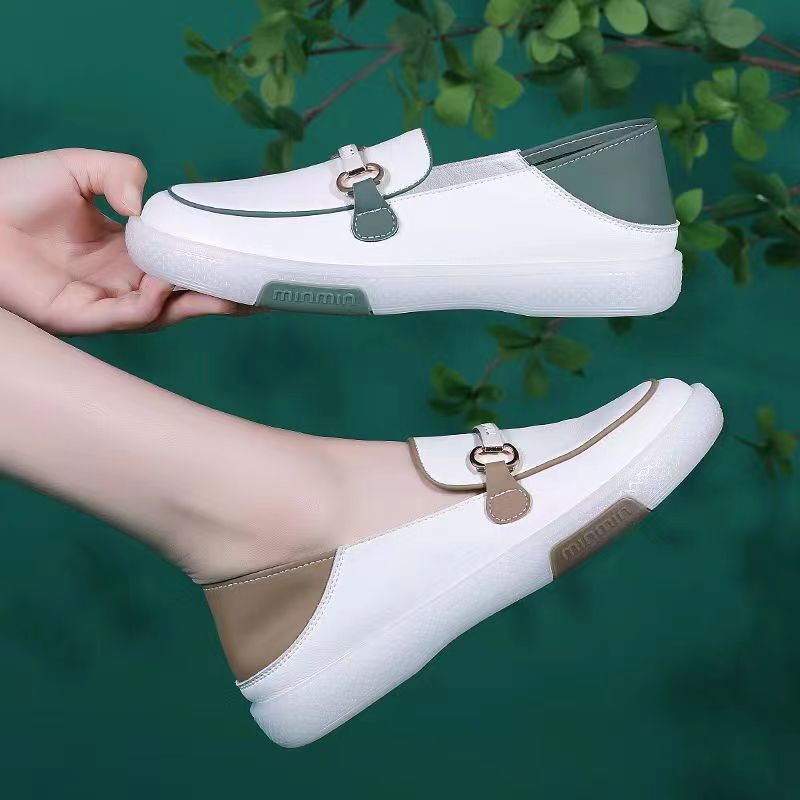 Damen Slip-On Sneakers mit elegantem Metallverschluss und komfortablem Fußbett EB