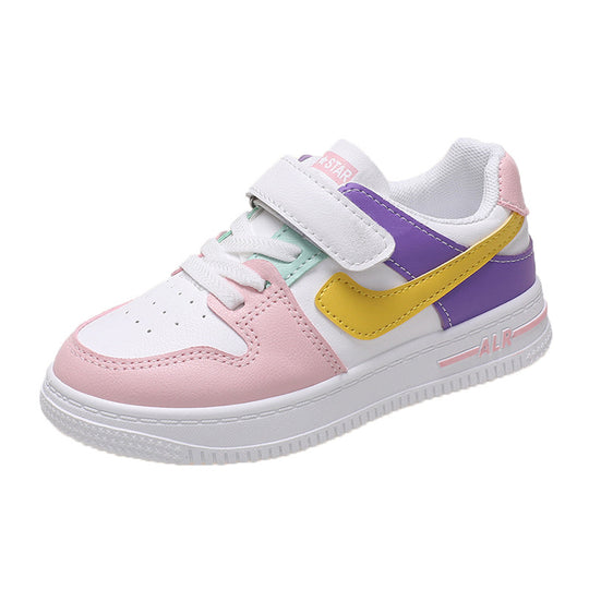 Damen Freizeit-Sneaker mit verstellbarem Klettverschluss und buntem Design EB