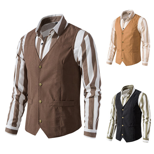 Herren Elegante Weste mit modernen Akzenten und strukturiertem Design EB