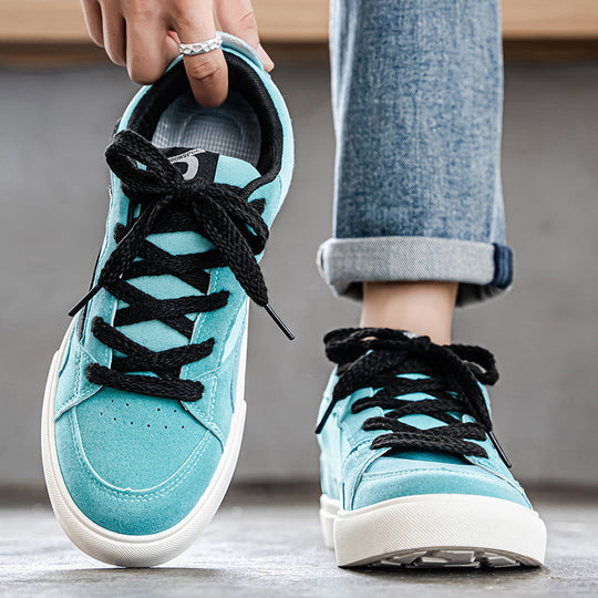 Damen Sneakers mit modischem Veloursleder und auffälligem Design EB