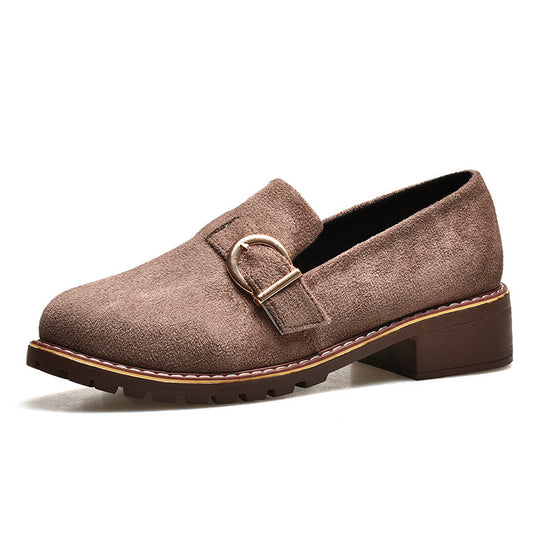 Damen Elegante Mokassins mit geschmackvollem Schnallen-Detail EB