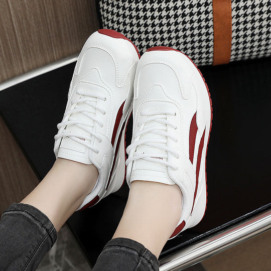 Damen sportive Sneakers mit atmungsaktiver Mesh-Oberfläche und stoßdämpfendem Profil EB