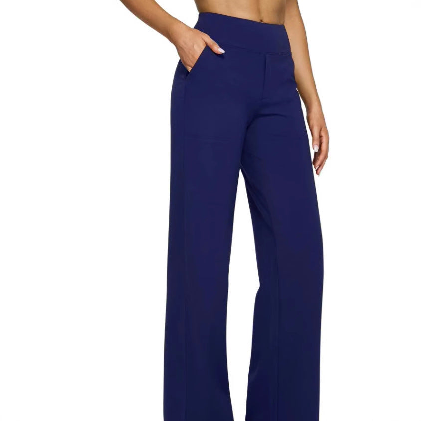 Damen Weitgeschnittene Lounge-Hose mit elastischem Bund EB