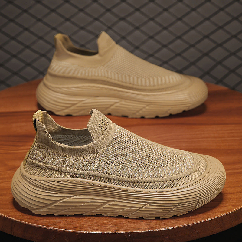 Damen Slip-On Sneakers mit atmungsaktiver Netzstruktur und flexiblem Sohlenprofil EB