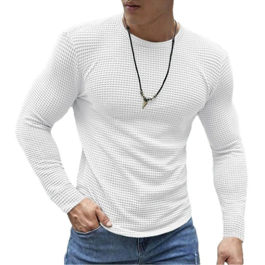 Herren Langarmshirt aus strukturiertem Material EB