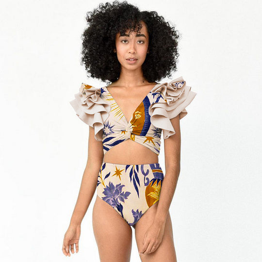 Damen Crop-Top und Maxi-Rock Set EB
